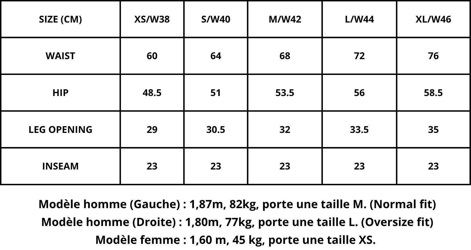 Size Guide